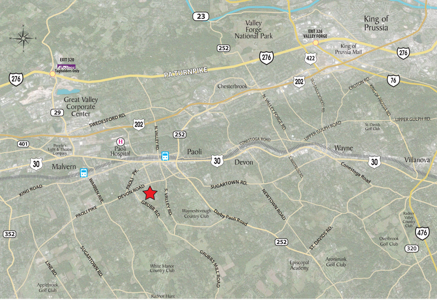 Chapel Hill Area Map